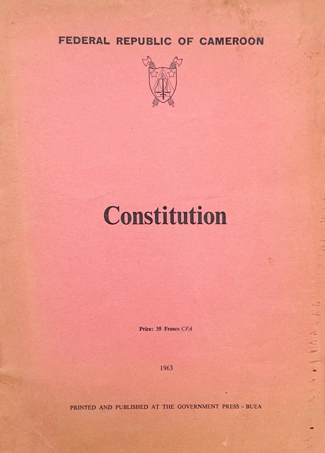 Federal Republic of Cameroon Constitution